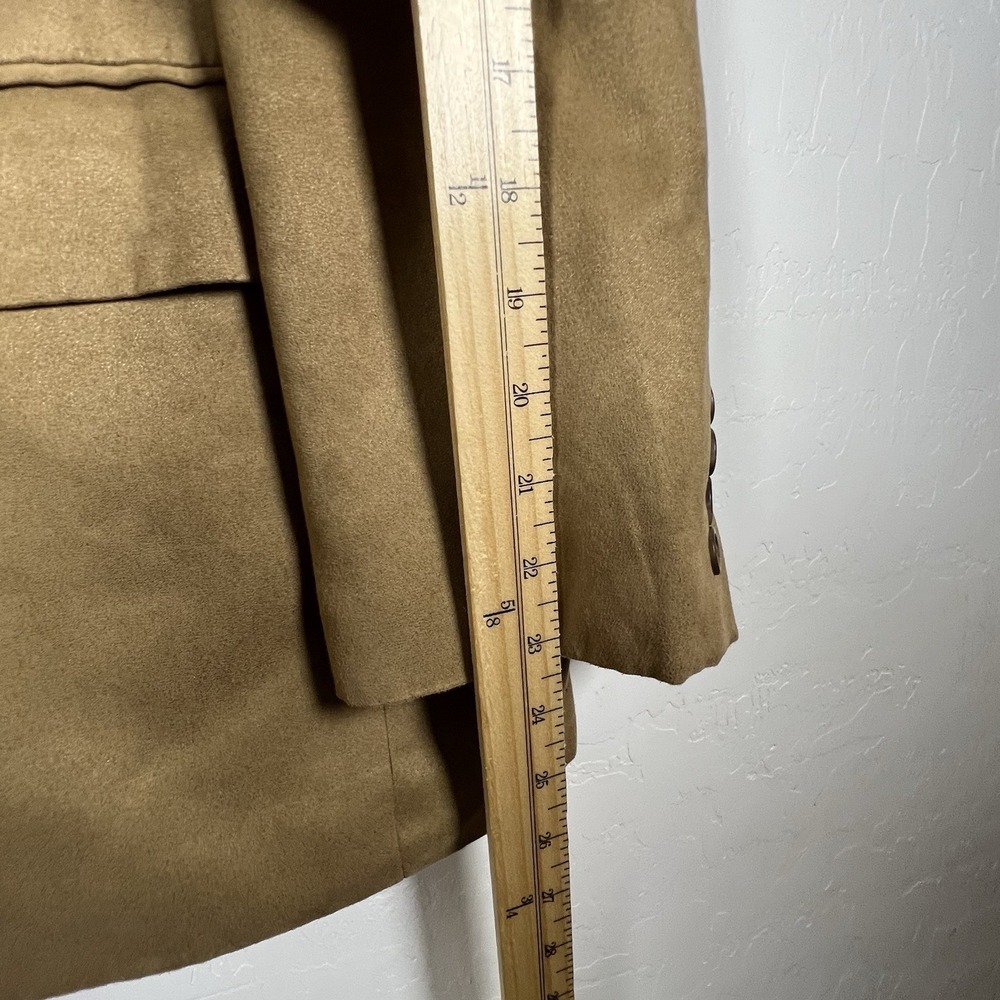 Lauren Ralph Lauren Jacket Mens 44S Beige Blazer Faux Suede Office Sport Coat - Picture 7 of 13